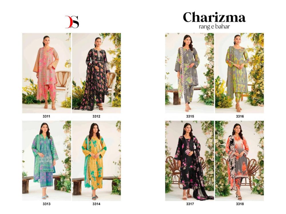 Charizma lawn Embroidered stitched 3pc suit with chiffon printed duptta  2023 | eBay
