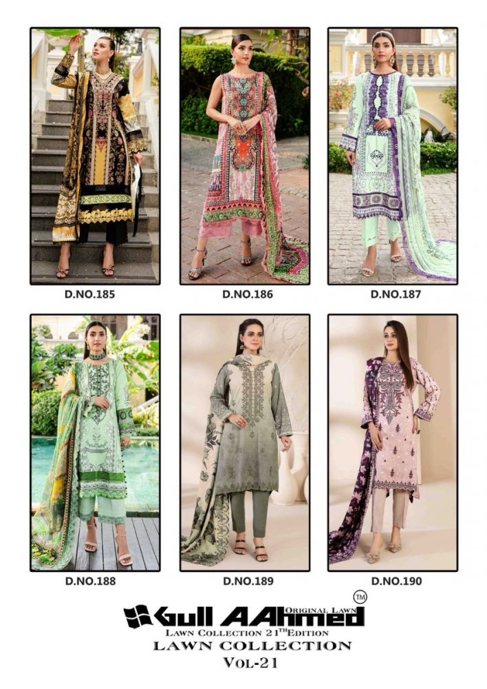 Gul Ahmed vol 21 Lawn Collection with open images