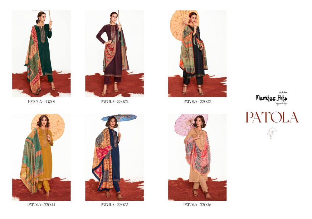 Shahnaz Arts Patola Designer Dress Material, this catalog fabric is  pashmina,