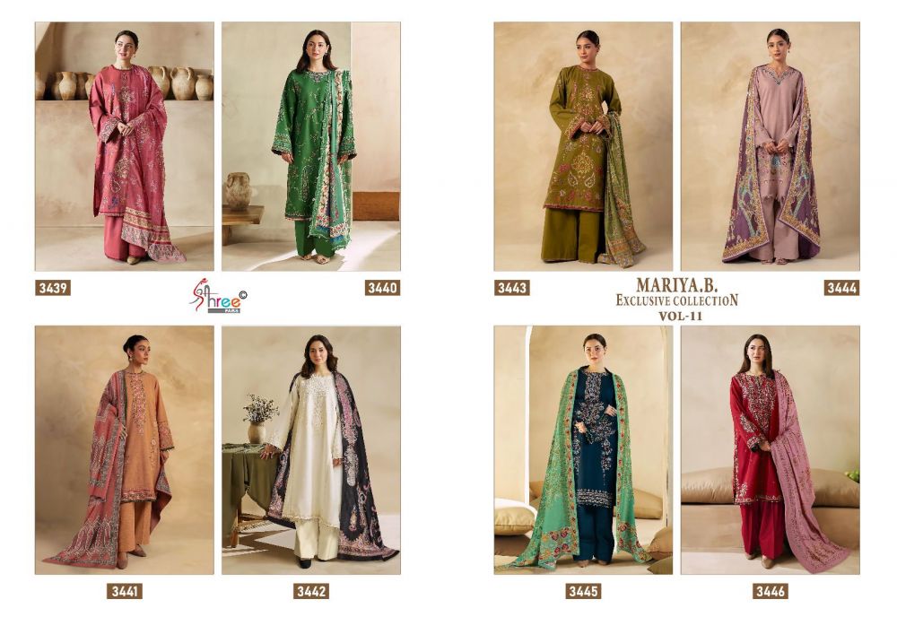 SHREE FABS MARIA B EXCLUSIVE COLLECTION VOL 11 Chiffon Dupatta