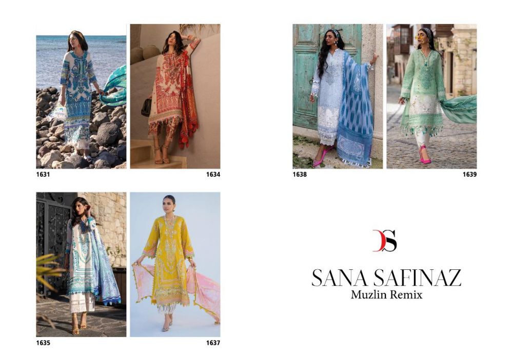 Deepsy Sana Safinaz Muzlin Remix latest deepsy suit surat dress material  catalog