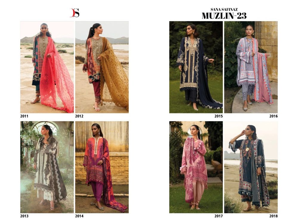 Deepsy Sana Safinaz Muzlin Remix latest deepsy suit surat dress material  catalog