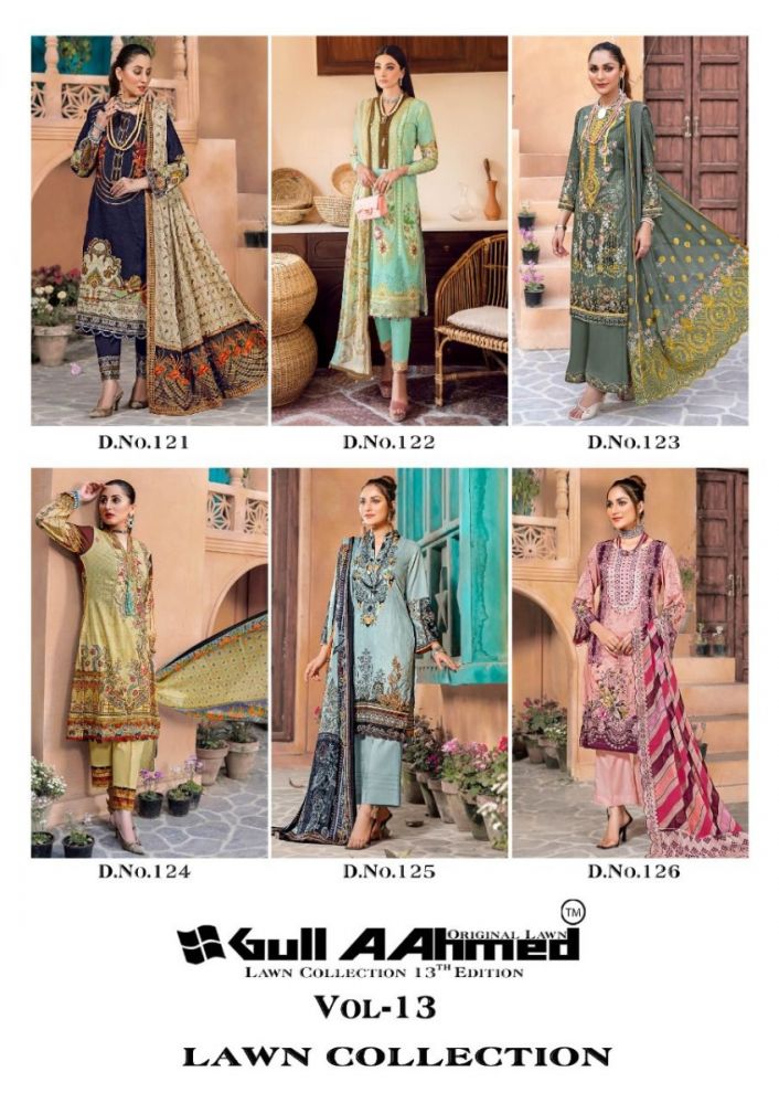 Gul Ahmed vol 13 Lawn Collection with open images