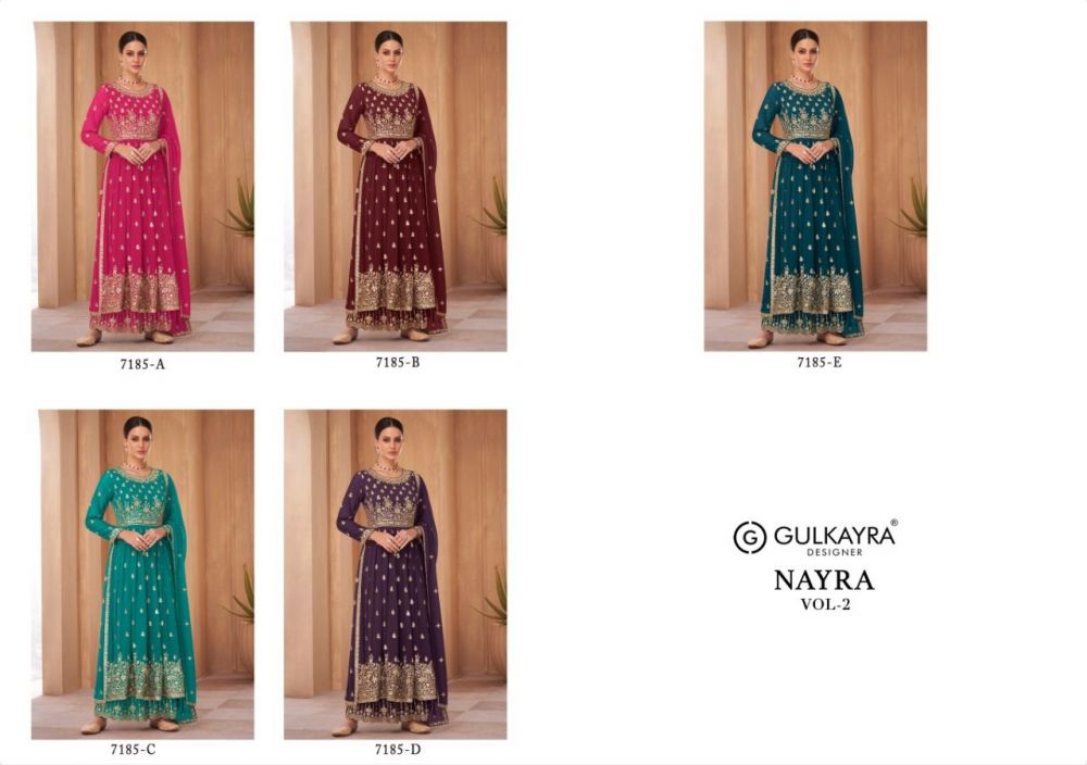 Gulkayra Designer Nayra Vol 2 Georgette With Embroidery Work Stylish D