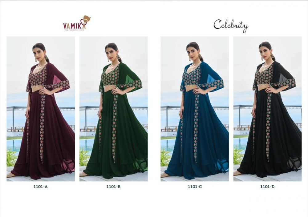Blue color Ladies Party Wear Dress suit Western Dress at Rs.550/Piece in  surat offer by Shrinath Silk Mills