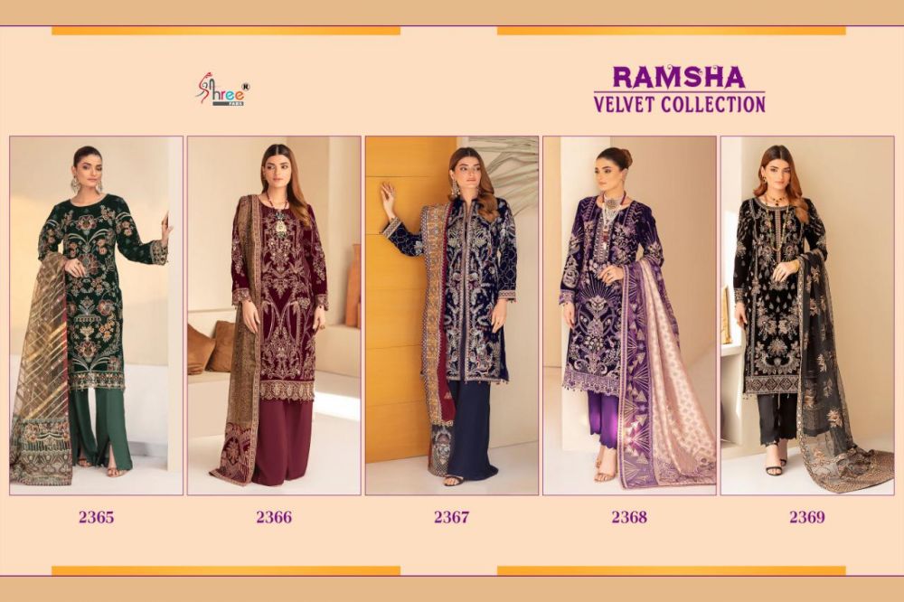 Shree Fabs Ramsha Velvet Collection