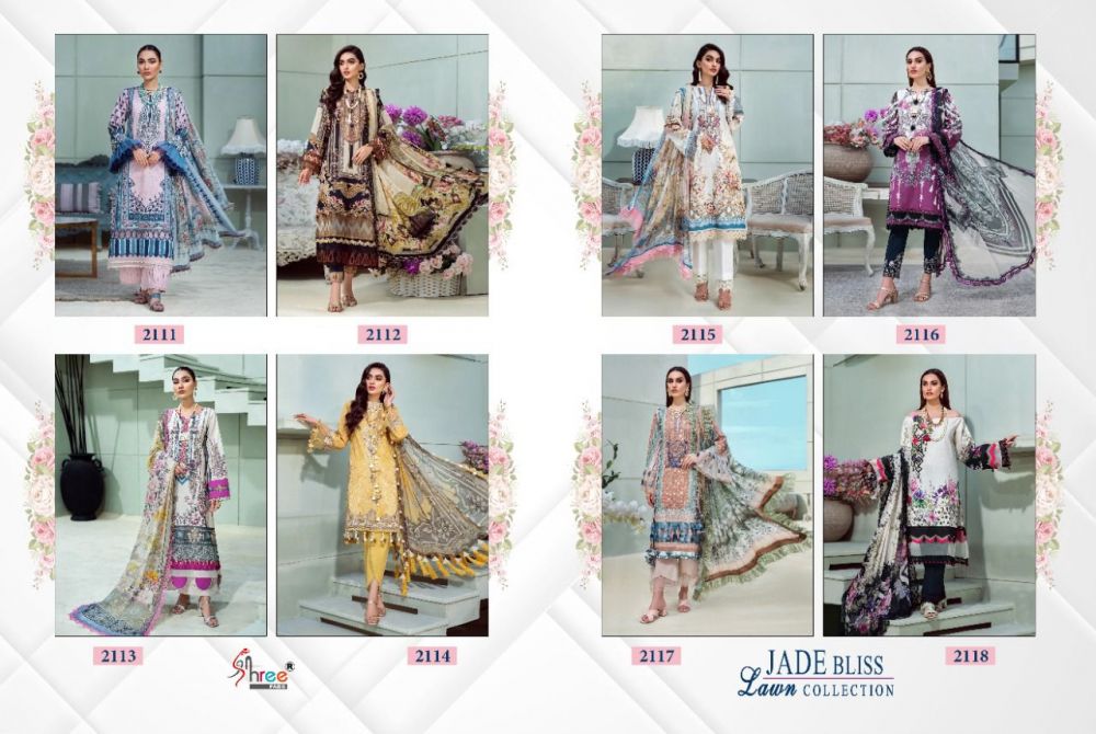 Shree Fabs Jade Bliss Lawn Collection Chiffon Dupatta with Open Images