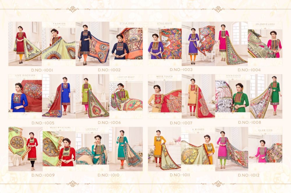 Hosh Yellow Kalamkari Cotton Women Dress material