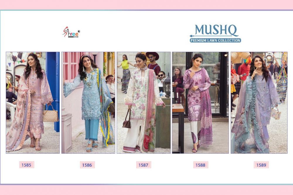 Shree Fabs Mushq Premium Lawn Collection with Open Image