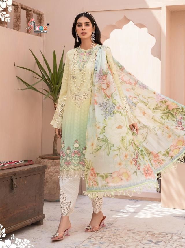 Shree Fabs Maria B Lawn Festival Collection Chiffon Dupatta with Open Image