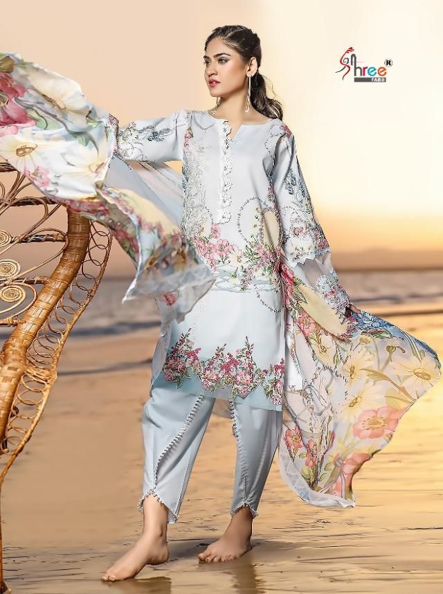 Ayesha Zara Premium Collection Vol 2 Cotton Dupatta with Open Image
