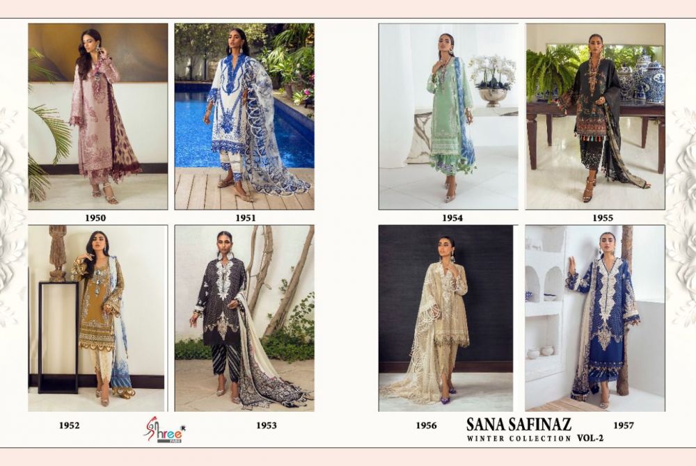 Shree Fabs Sana Safinaz Winter Collection Vol 2