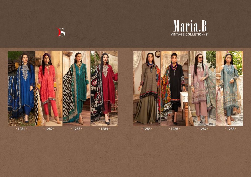 Deepsy Maria B Vintage Collection Cotton Dupatta with Open Image