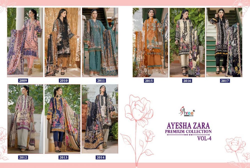 Shree Fabs Ayesha Zara Premium Collection Vol 4 Chiffon Dupatta with Open Image