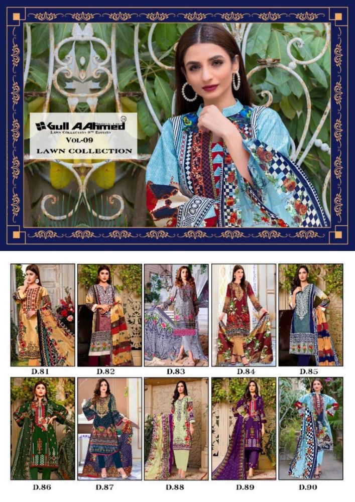 Gul Ahmed Vol 9 Lawn Collection