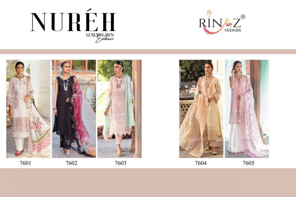 Rinaz Nureh Luxury Lawn Collection Vol 2 with Open Image