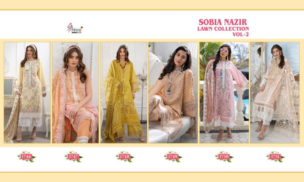 Shree Fabs Sobia Nazir Lawn Collection Vol 2 with Open Image