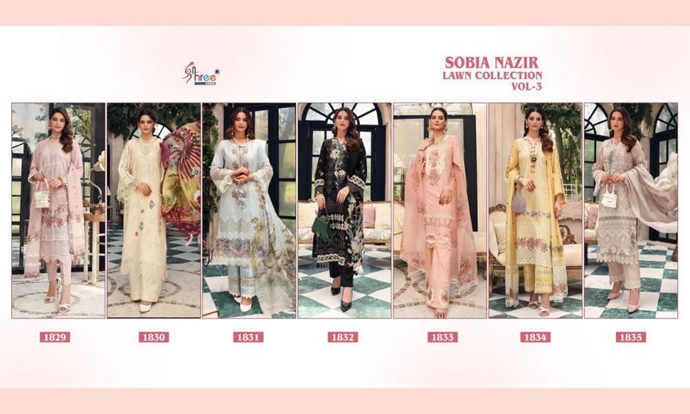 Shree Fabs Sobia Nazir Lawn Collection Vol 3 with Open Image