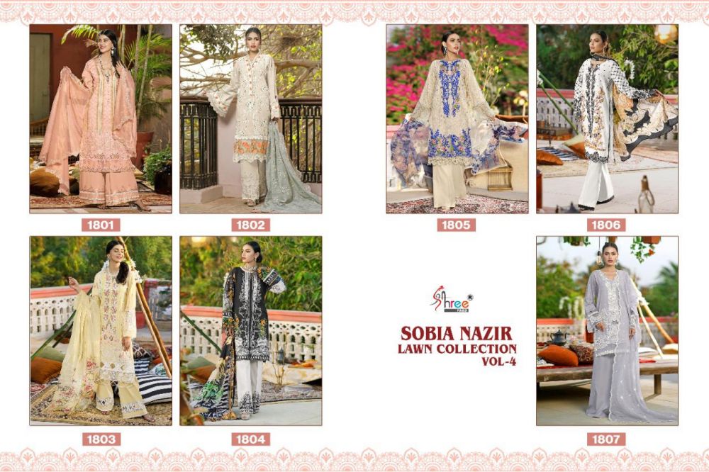 Shree Fabs Sobia Nazir Lawn Collection Vol 4 with Open Image