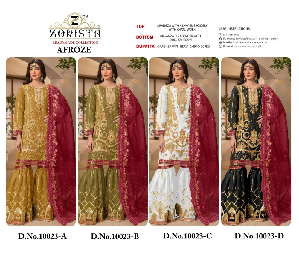 ZORISTA REDYMADE COLLECTION DNO 10023 ABCD