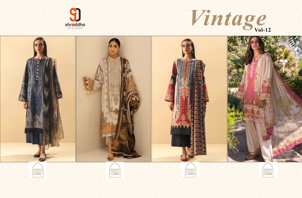 SHARADDHA DESIGNER Vintage vol 12 Cotton Dupatta