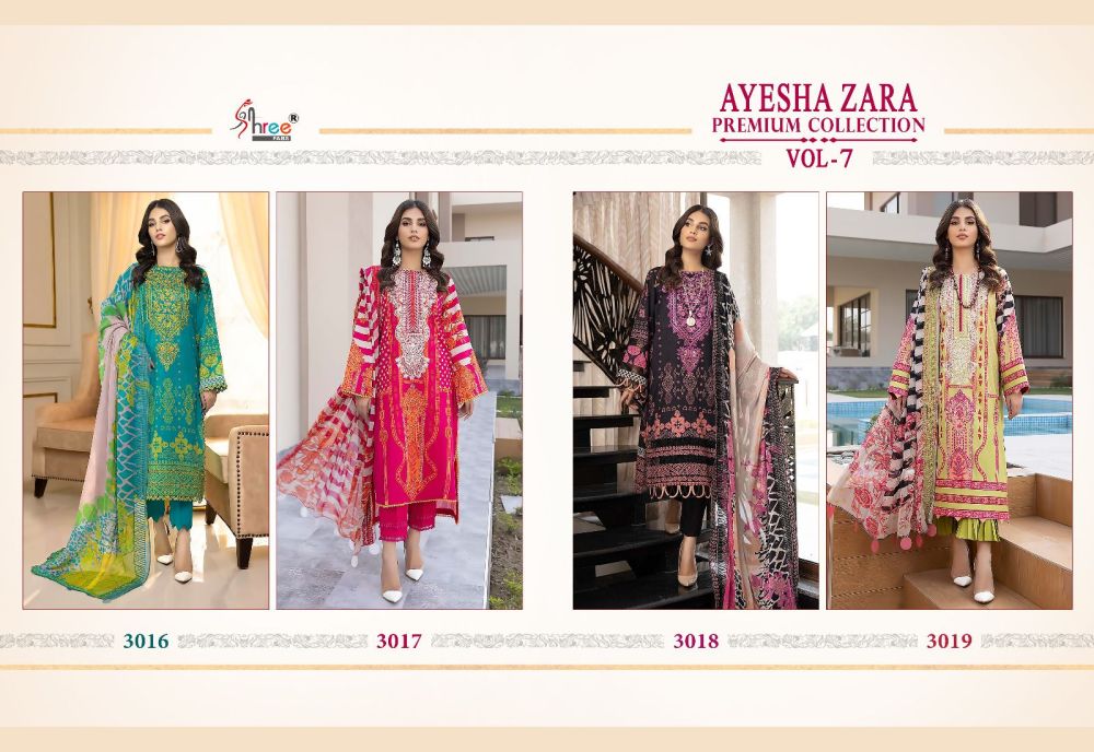 SHREE FABS AYESHA ZARA PREMIUM COLLECTION VOL 7 Cotton Dupatta
