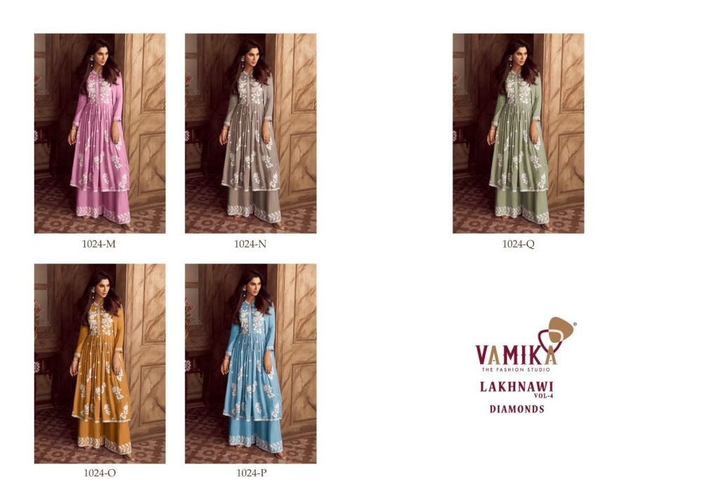 Vamika LAKHNAVI vol 4 Diamonds Dno 1024 MNOPQ Readymade