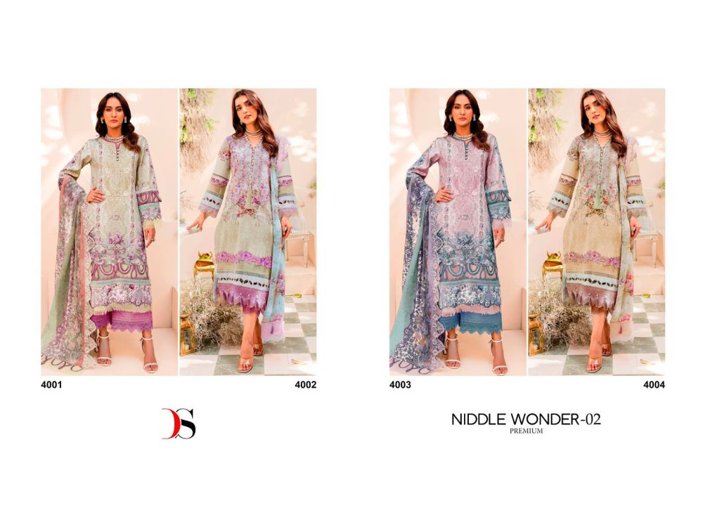 DEEPSY SUITS NIDDLE WONDER Premium vol 2 Cotton dupatta