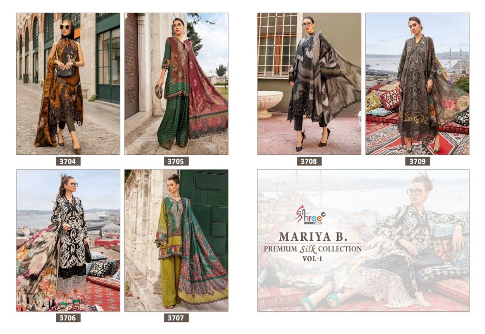 Shree fabs MARIYA B PREMIUM SILK COLLECTION VOL 1 with open images