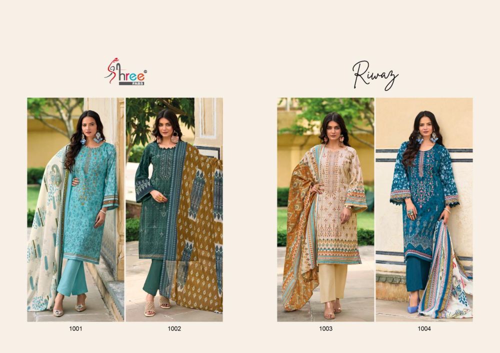 SHREE FABS Riwaz Cotton Dupatta