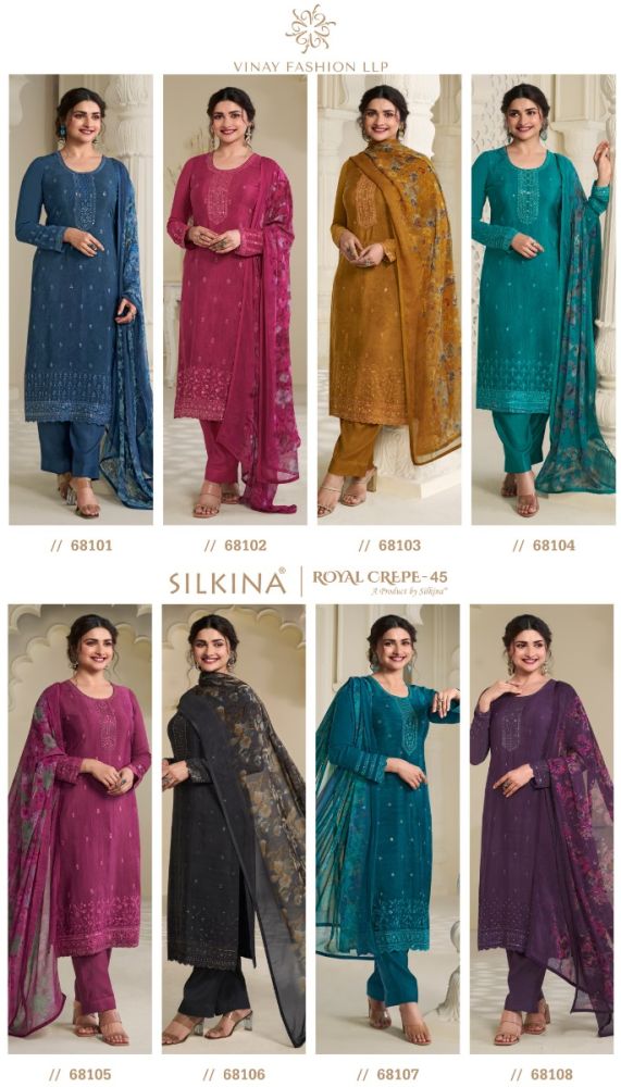 Vinay Silkina Royal Crepe vol 45