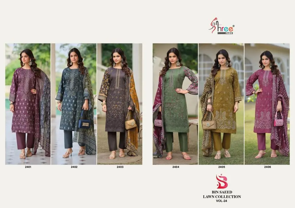 SHREE FABS BIN SAEED LAWN COLLECTION VOL 24
