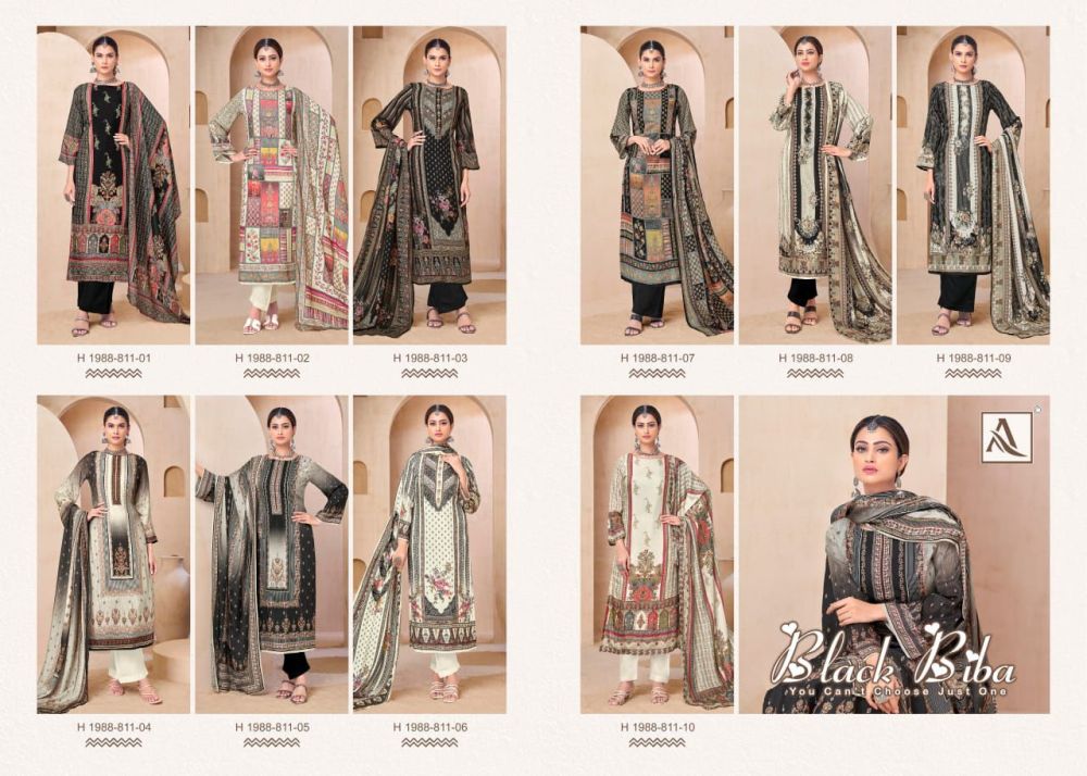 ALOK SUITS BLACK BIBA