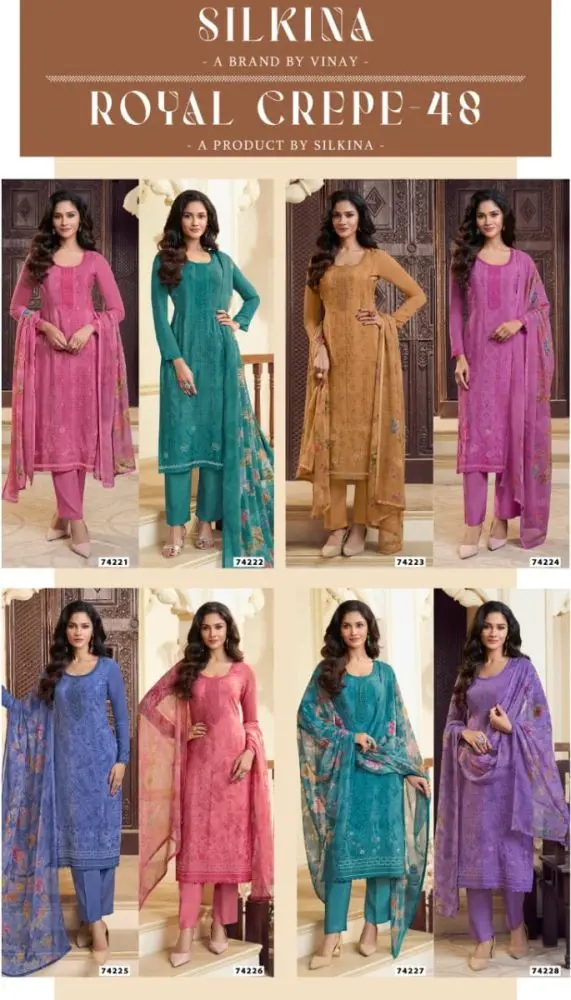 VINAY KULEESH SILKINA ROYAL CREPE 48