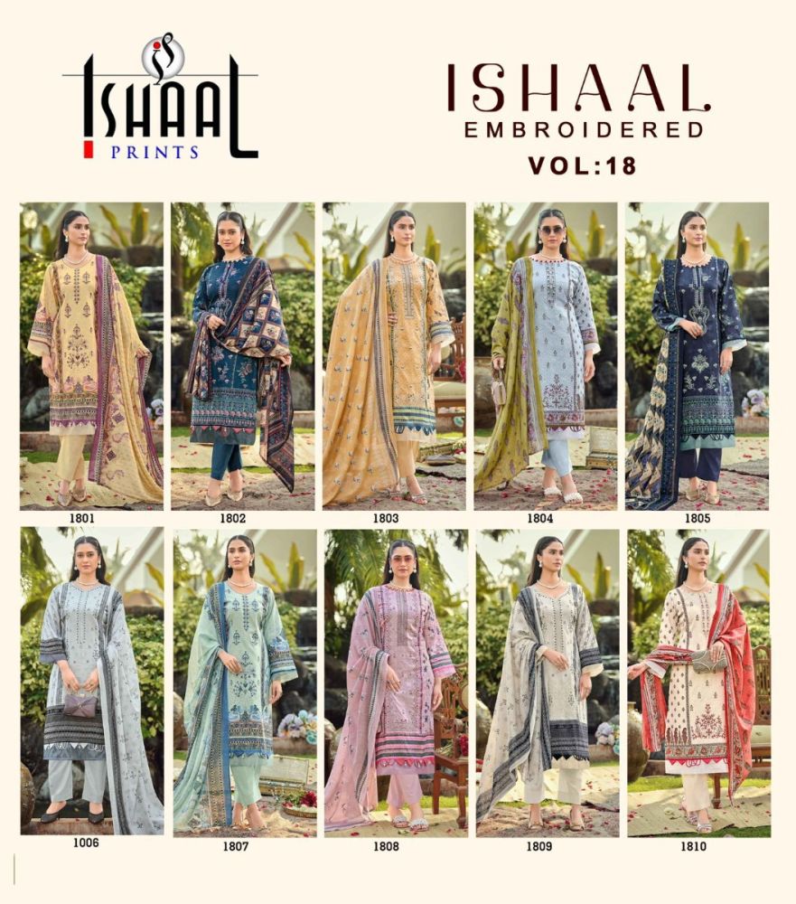 ISHAAL EMBROIDERED VOL 18