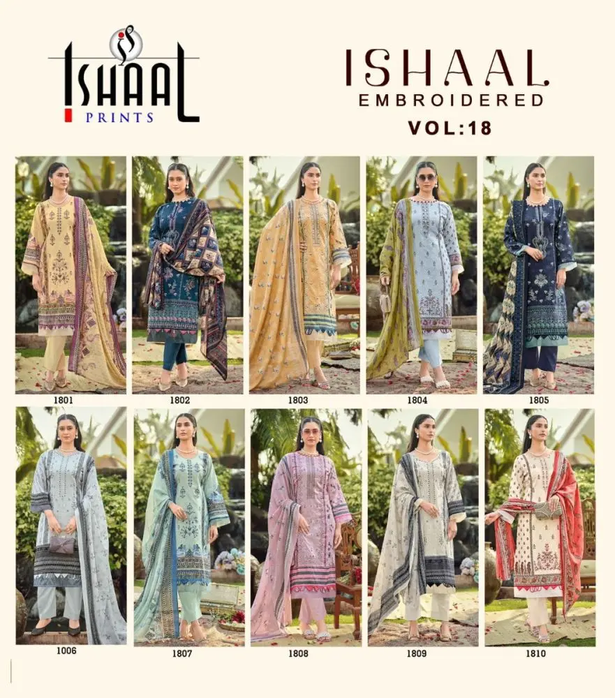 ISHAAL EMBROIDERED VOL 18