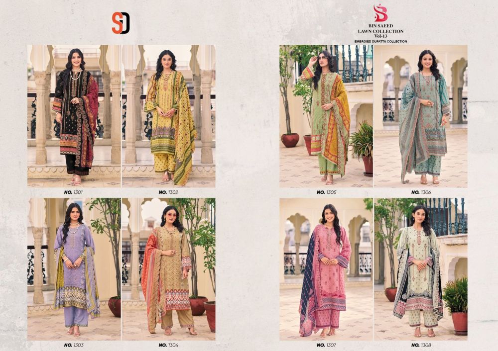 SD Bin Saeed vol 13 readymade with open images