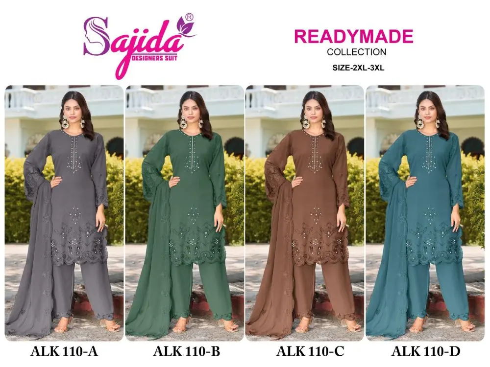 SAJIDA READYMADE COLLECTION ALK 110 A B C D
