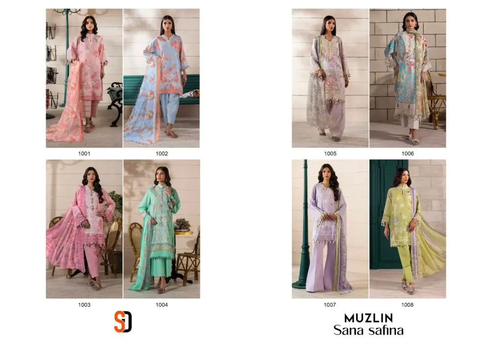 SHRADDHA DESIGNER MUZLIN SANA SAFINAZ cotton dupatta with open images