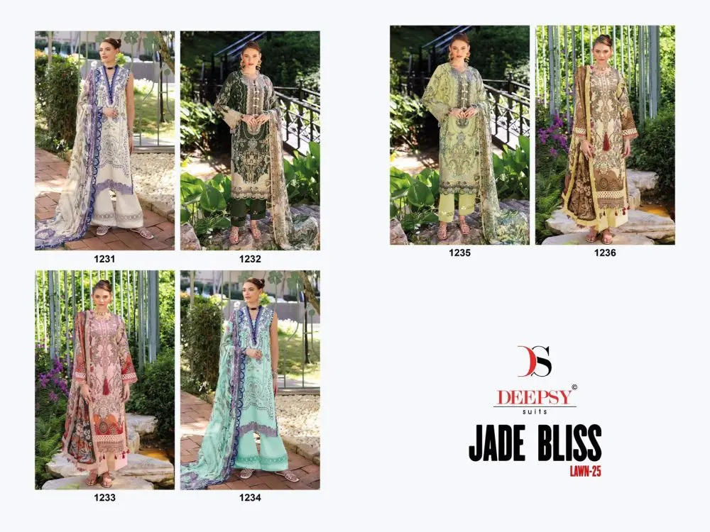 DEEPSY SUITS JADE BLISS LAWN 25 CHIFFON DUPATTA