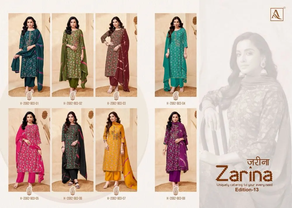 ALOK SUITS ZARINA VOL 13