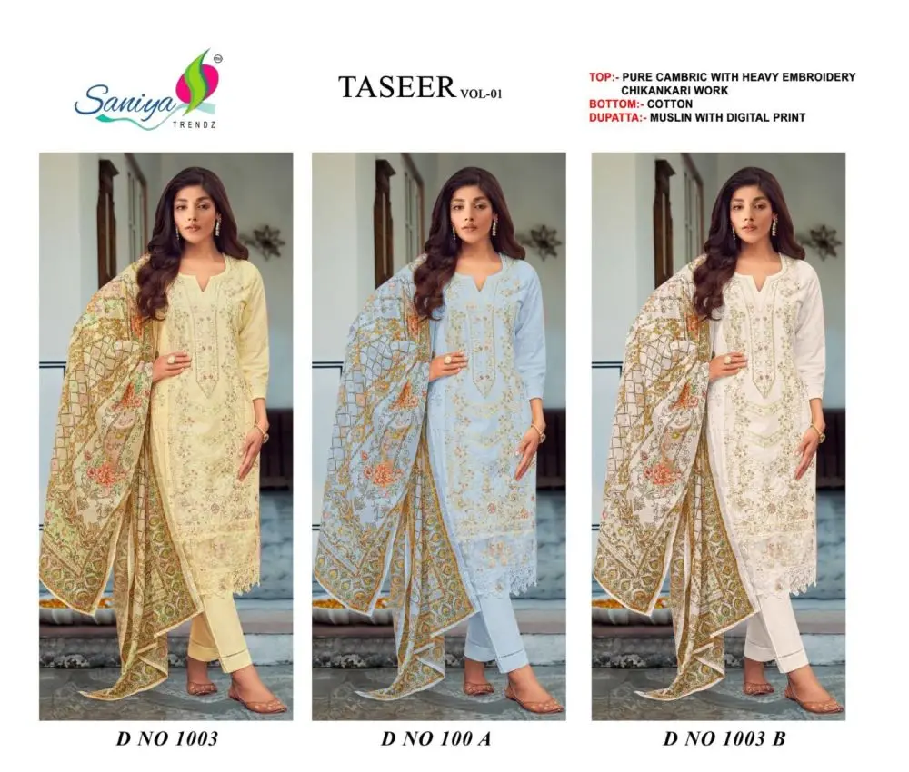 SANIYA TRENDZ TASSER VOL 1 Nx with open images