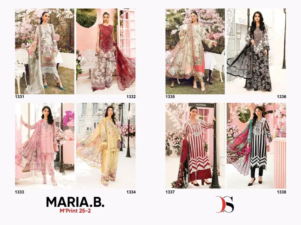 DEEPSY SUITS MARIA B MPRINT 25 2 COTTON DUPATTA
