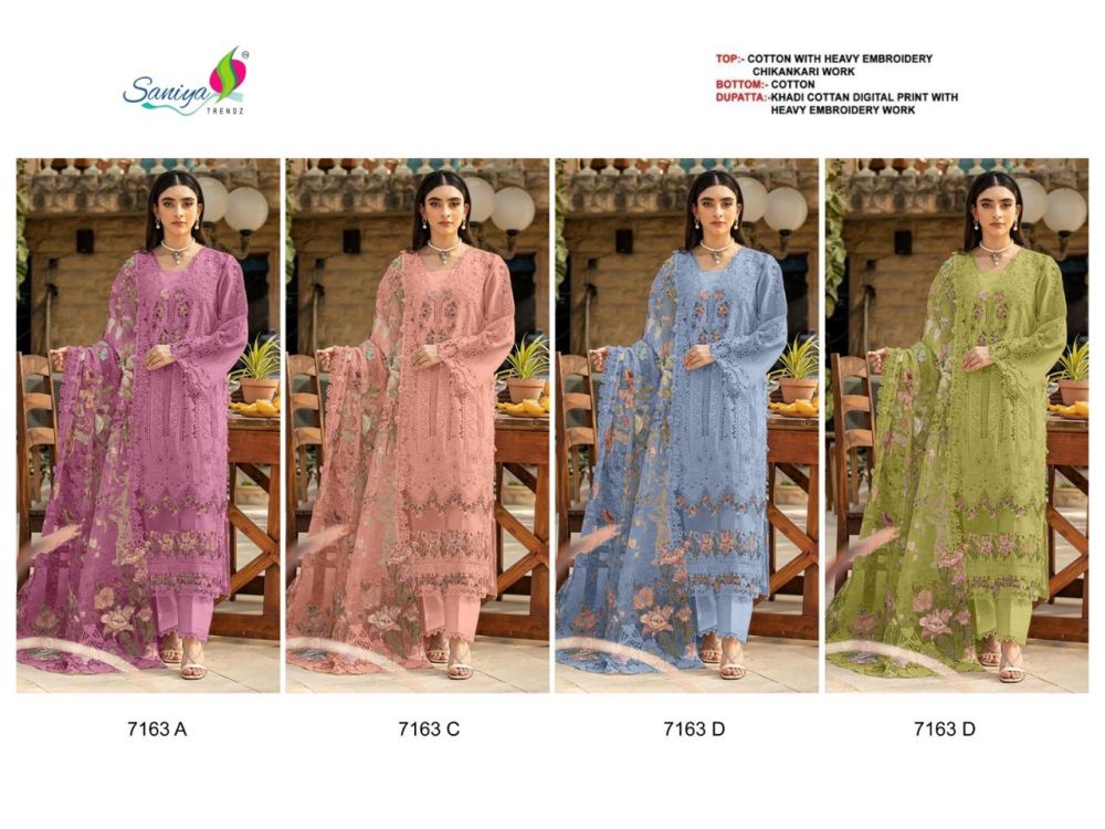 SANIYA TRENDZ ELAF DNO 7163 ABCD WITH OPEN IMAGES