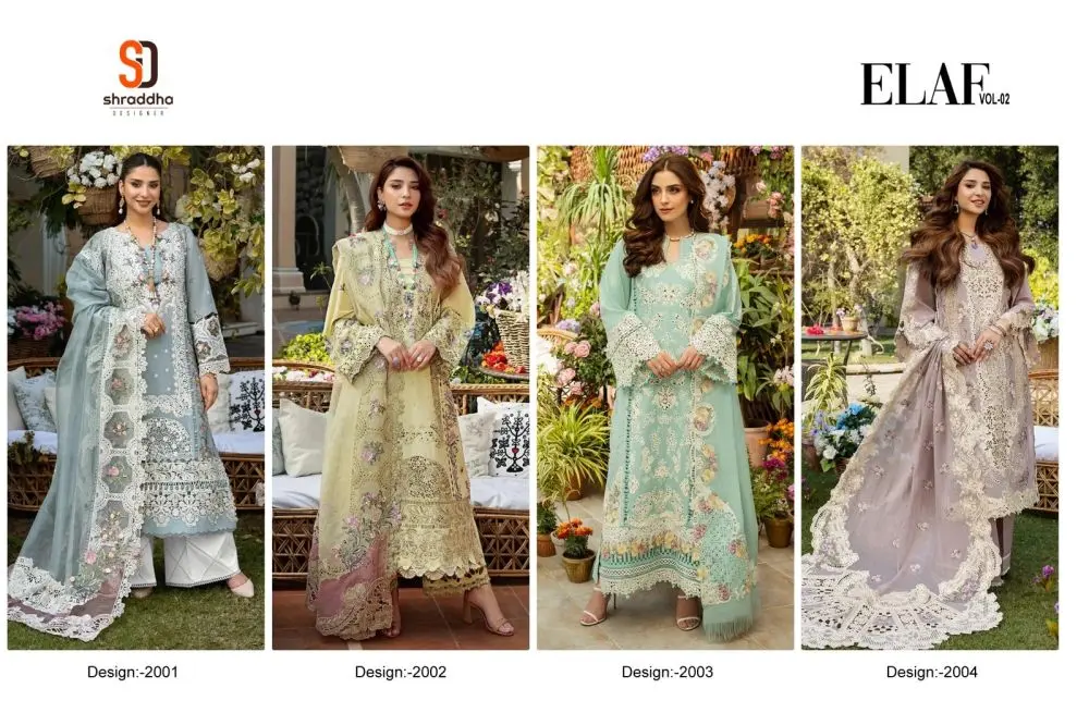 SHRADDHA DESIGNER ELAF VOL 2 with open images