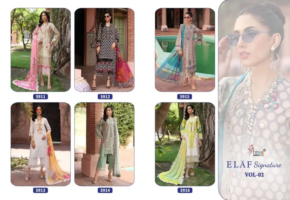 SHREE FABS ELAF SIGNATURE VOL 2 CHIFFON DUPATTA