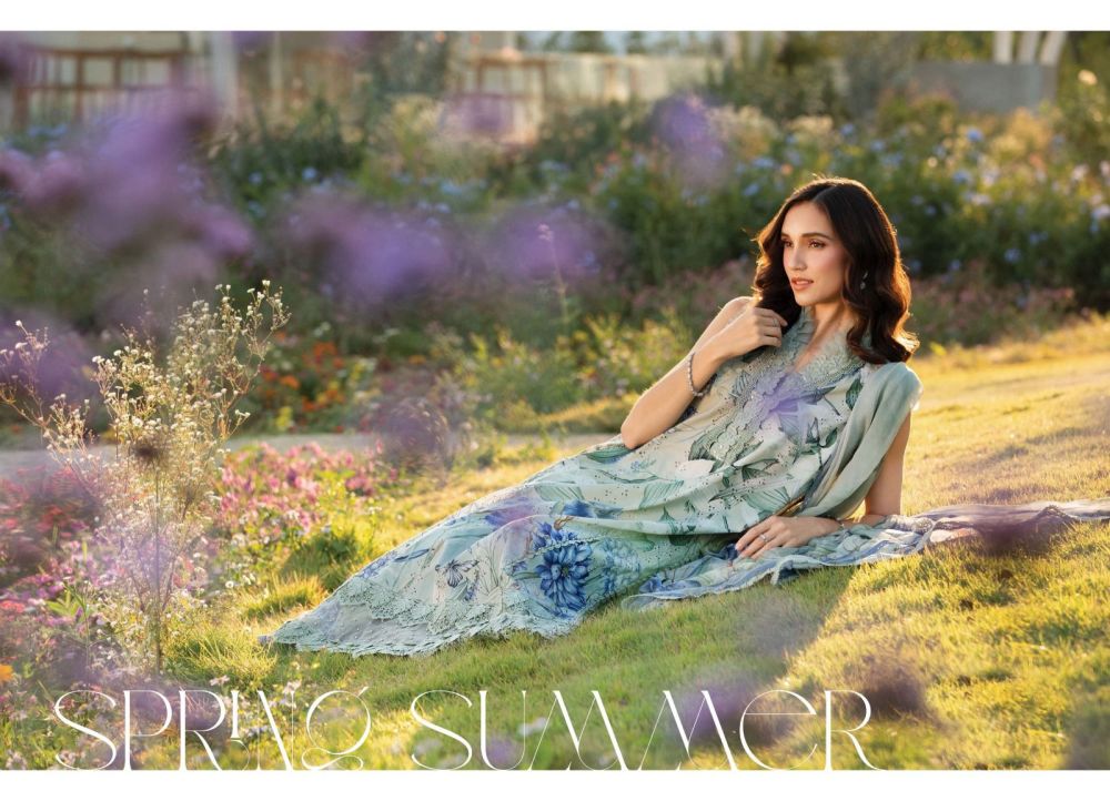 SHARDDHA DESIGNER MARIA B VOL-19 CHIKANKARI COTTON Collection chiffon  dupatta with open images