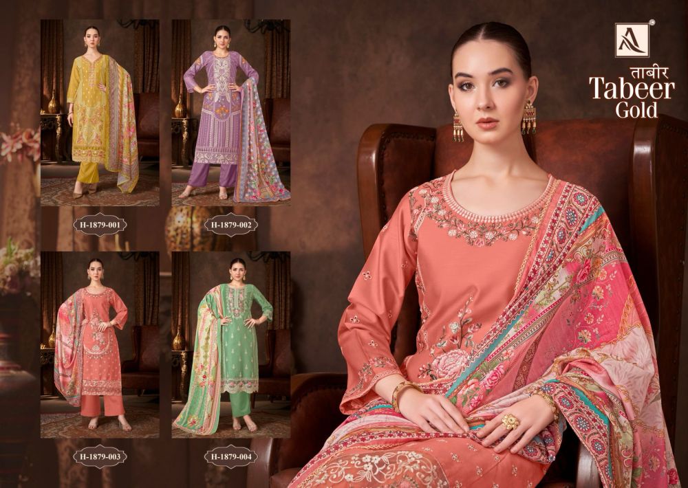 ALOK SUITS TABEER GOLD