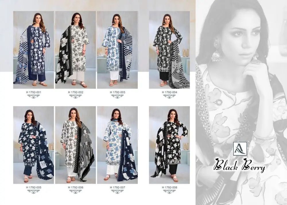 ALOK SUITS BLACK BERRY 