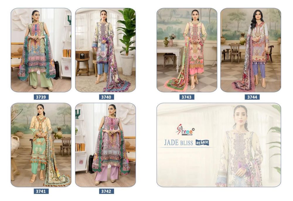 Shree fabs Jade bliss remix chiffon Dupatta